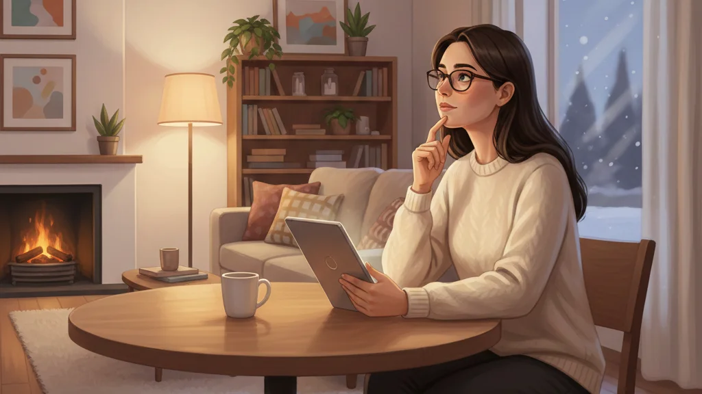 お買い物マラソンの獲得上限と5万円の壁についてタブレットで確認する女性