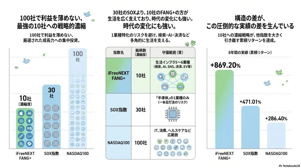 少数精鋭銘柄への集中投資の優位性